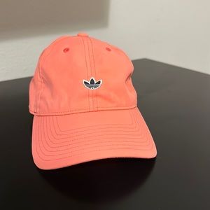 Women’s Coral orange adidas hat